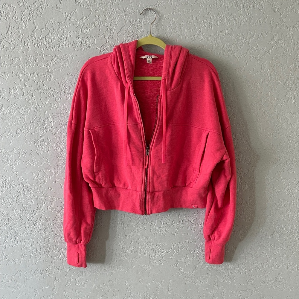 JoyLab Vibrant Pink Bomber Jacket